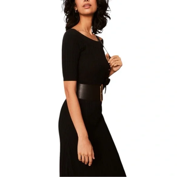 🆕RW & Co Off-The-Shoulder Fitted Ribbed Dress - Picture 9 of 11